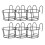 6Pcs Balcony Planter Hanger Iron Brackets for Window Boxes Planters Wall Mountable with Graceful 5