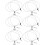 6 Sets Adjustable Picture Hanging Wire System with Hooks for Various Wall Materials Silver 2