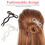 Forcina per capelli con fiocco francese, 4 pezzi, accessori per capelli in acetato 5