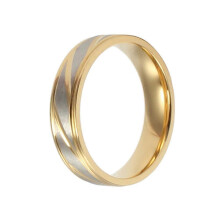 Partnerringe aus Titanstahl, 2 Stück, goldener minimalistischer Schmuck