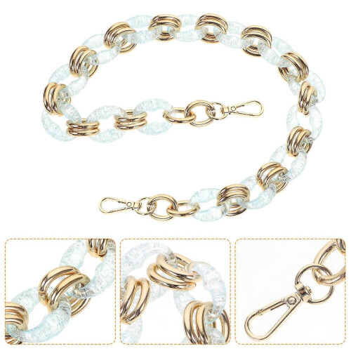 DIY Bag Accessory Acrylic Handbag Chain Strap Replacement 2Pcs Durable 2