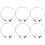 6 Sets Adjustable Picture Hanging Wire System with Hooks for Various Wall Materials Silver 1