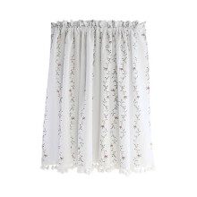 Stofwerend wit katoenen halfgordijn voor keukendecoratie 140x60cm Zonwering 1 stuk