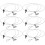 6 Sets Adjustable Picture Hanging Wire System with Hooks for Various Wall Materials Silver 5