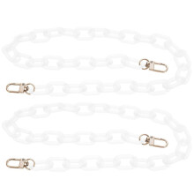 Acrylic Bag Chain 6Pcs Detachable Chain For Purse Handles Ideal For Women Fashion Handbags And Clutches With Convenient Installation