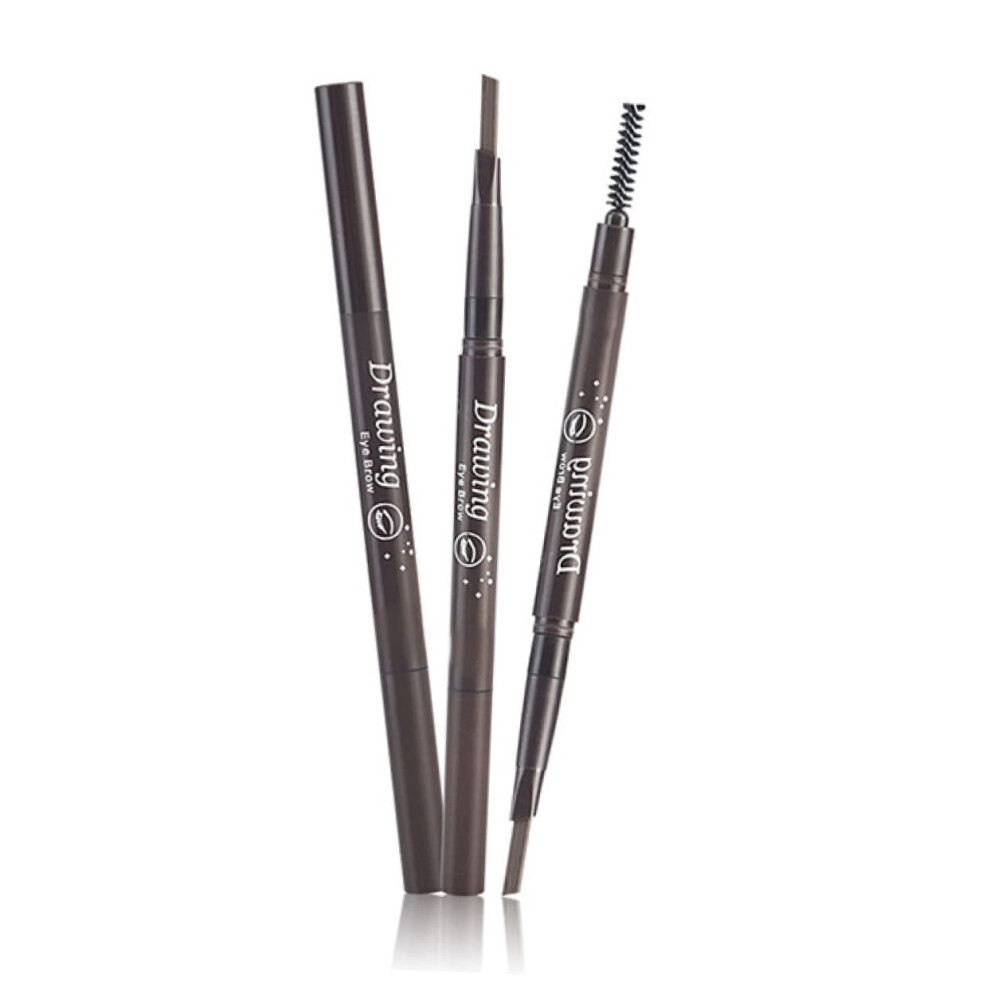 Dualended Waterproof Eyebrow Pencil with Brush Grey â LongLasting 2 in 1 Design for Natural Brows