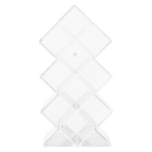 Porta lápices labiales acrílico transparente con diseño práctico y clasificado para un almacenamiento duradero. 10 compartimentos.