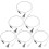 6 Sets Adjustable Picture Hanging Wire System with Hooks for Various Wall Materials Silver 4