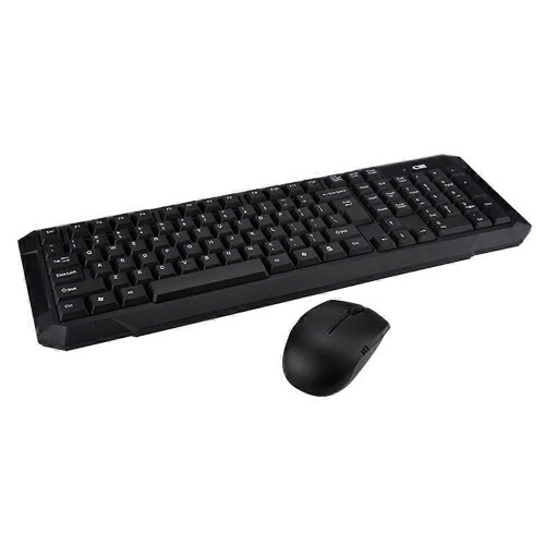 Teclado e mouse sem fio para computador desktop e laptop com modo de hibernação automático (1 conjunto).