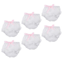 Schattige speelgoedonderbroekjes voor poppen, ideaal voor fantasiespel. Lichtgewicht, wasbaar en herbruikbaar, diverse kleuren en stoffen, 6 stuks.