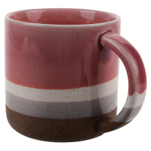 Conjunto de 1 xícara de café redonda e elegante em cerâmica, ideal para casa e escritório. Grande capacidade: 301-400ml.