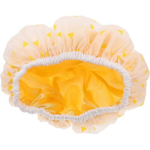 Cuffia da doccia con protezione per capelli, per donne e ragazze, riutilizzabile, con elastico, 1 set
