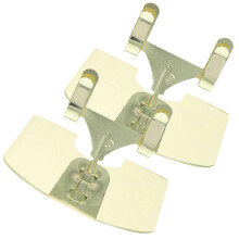 Soporte para tarjetas de metal con forma de tenedor para oficina, uso comercial, 2 unidades