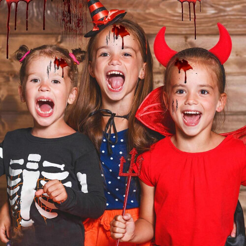 Kit de 4 Cápsulas Vermelhas para Pegadinhas de Halloween 2