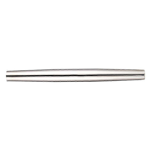 Solid Rolling Pin Stainless Steel Nonstick for Dough Rolling in Kitchen Silver 32 x 2.5 x 3.2cm 1Pack