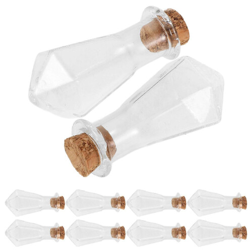 Tiny Glass Bottles with Cork for Storage Mini Glass Bottles 10Pcs 1