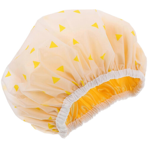 Cuffia da doccia con protezione per capelli, per donne e ragazze, riutilizzabile, con elastico, 1 set 1