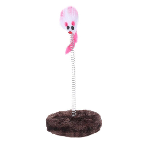 Brinquedo para Gatos com Design de Tambor e Rebote Automático que Estimula o Instinto de Caça - 1 Conjunto 2
