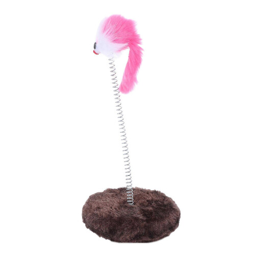 Brinquedo para Gatos com Design de Tambor e Rebote Automático que Estimula o Instinto de Caça - 1 Conjunto 1