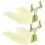 Card Stand Holder Metal Fork Shaped Storage For Office Workers Business Use 2Set 2
