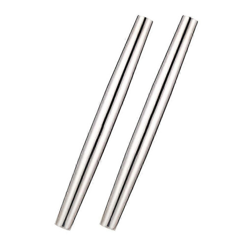Solid Rolling Pin Stainless Steel Nonstick for Dough Rolling in Kitchen Silver 32 x 2.5 x 3.2cm 1Pack 2