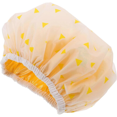 Cuffia da doccia con protezione per capelli, per donne e ragazze, riutilizzabile, con elastico, 1 set 2