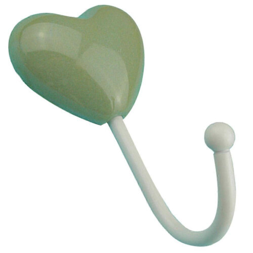 Peach Heart Hook Ceramic Hook for Home Use 1Pcs Mediterranean Style Wall Hanger