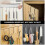Home Storage Hook Multi-Functional Hooks for Home Use 4Pcs Stainless Steel Silver 3