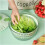 Salad Spinner Vegetable Fruit Dehydrator 2 in 1 Quick Water Drain Basket for Kitchen Use 3