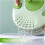Salad Spinner Vegetable Fruit Dehydrator 2 in 1 Quick Water Drain Basket for Kitchen Use 2