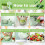 Salad Spinner Vegetable Fruit Dehydrator 2 in 1 Quick Water Drain Basket for Kitchen Use 5