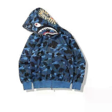 (XXXL,Picture color2)Shark Printing New Fall Men Clothing European And American Pullover Hoodie Coat Fashion Trend Zipper Hoodie Cute Streetwear Y2k