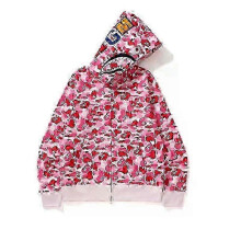 (S,Picture color3)Shark Printing New Fall Men Clothing European And American Pullover Hoodie Coat Fashion Trend Zipper Hoodie Cute Streetwear Y2k