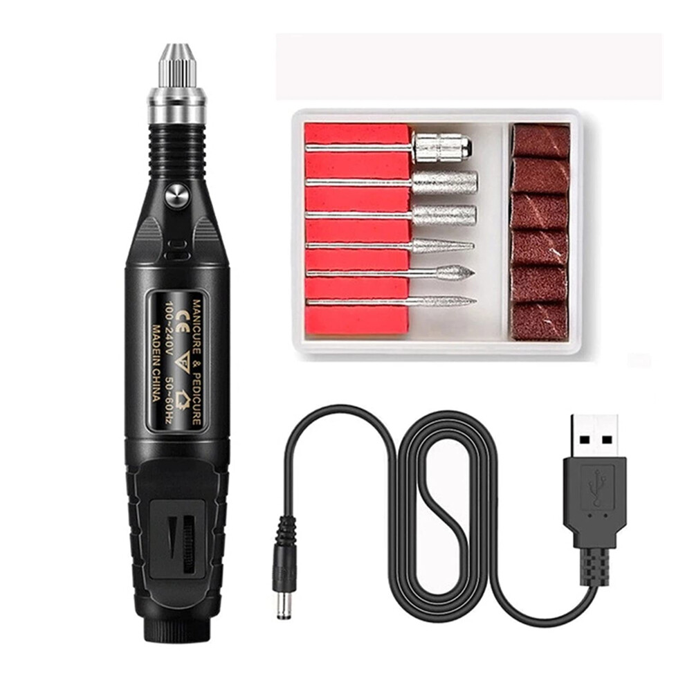 Electric Nail Drill for Acrylic and Gel Nails, Low Noise, Multifunction Manicure Pedicure Tool