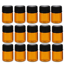100pcs Glass Sub Packaging Bottles with Perforated Plug – Leakproof for Essential Oils, Fragrances, Perfumes – Travel & Home Use