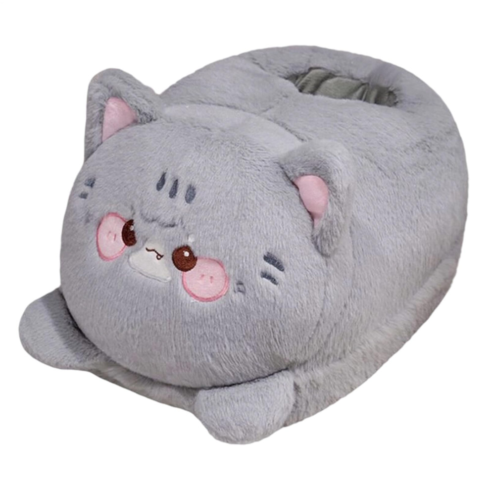 Electric Heated Foot Warmer Cat Design with Rapid Heat Therapy Plush Fabric for Winter Cold Feet