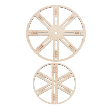 Wooden Candle Wick Holders 2Pack, Centering Devices For Stable Wick Positioning, DIY Candle Making Tool, Wood Fixture