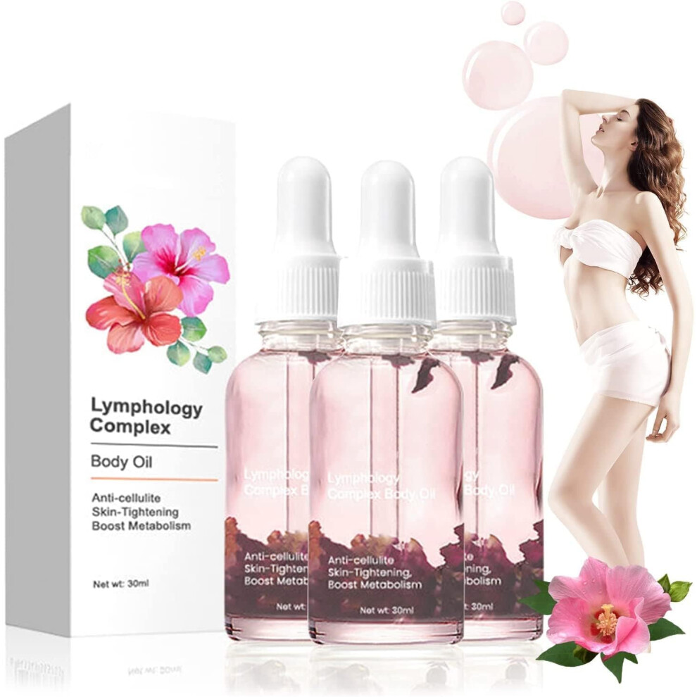 Anti Cellulite Body Oil Set, Natural Slimming Massage Oil for Cellulite Reduction and Skin Firming (3pcs)