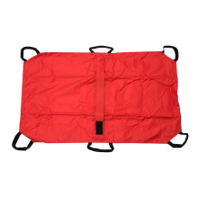 Pet Rescue Stretcher Foldable Lightweight with Safety Straps for Dogs Cats Veterinary Red
