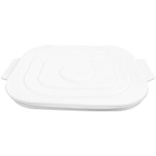 Bandeja de silicone reutilizável para micro-ondas, assadeira quadrada leve e indeformável para uso doméstico e em restaurantes, fácil de limpar.