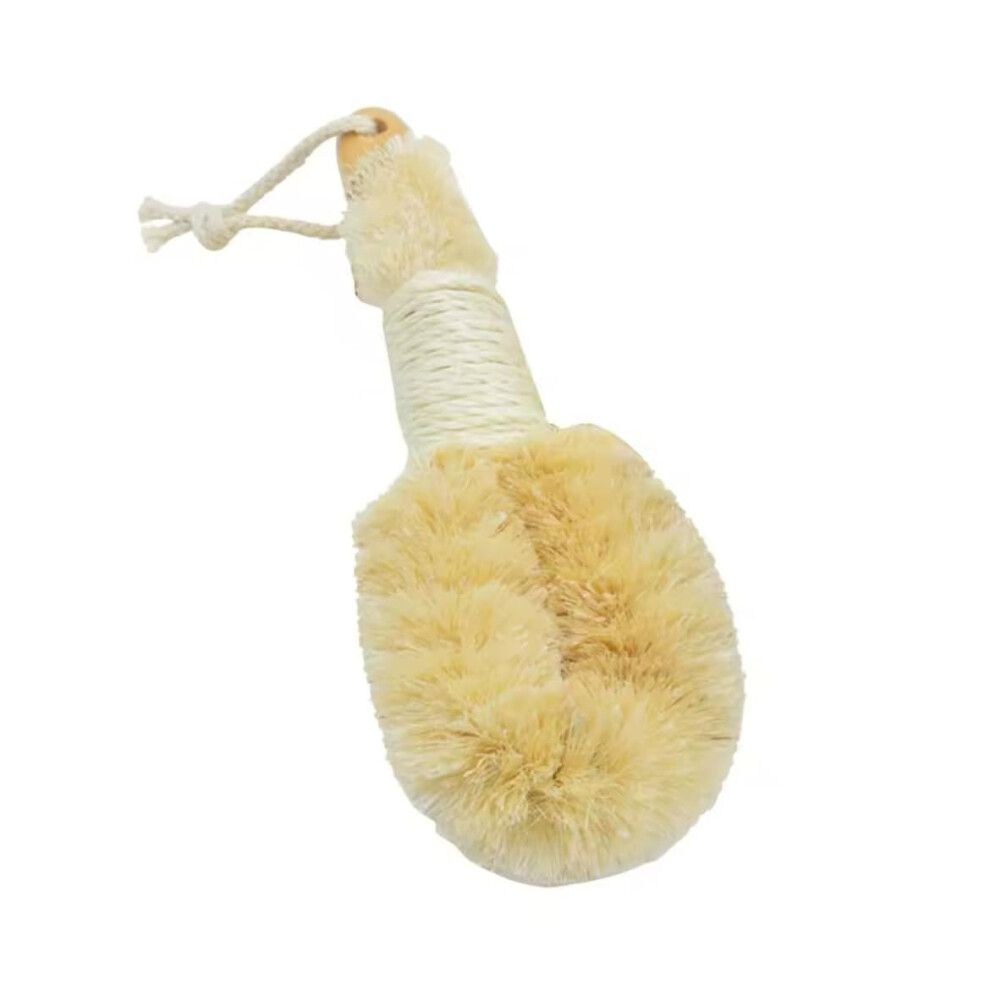 Natural Sisal Dry Body Brush for Exfoliating Skin, Improve Circulation, Cellulite Reduction