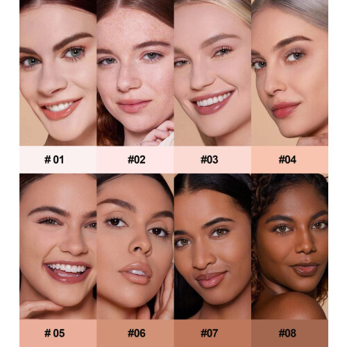 LongLasting Matte Setting Powder Oil Control Waterproof Pressed Foundation Color 01 2