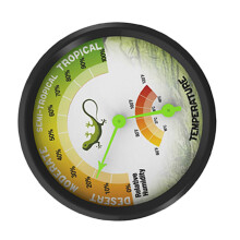Reptile Thermometer Hygrometer with Large Clear Display, Dual Temperature Humidity Gauge for Terrarium