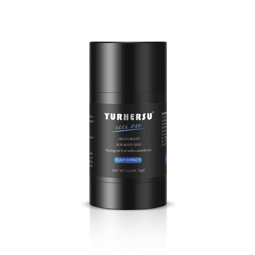 Natural Deodorant for Men Aluminum  LongLasting Odor Protection Stick Gentle on Skin