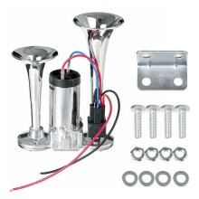 150DB 12V Dual Trumpets Electric Horn For Cars Trucks Boats Trains Universal Fit