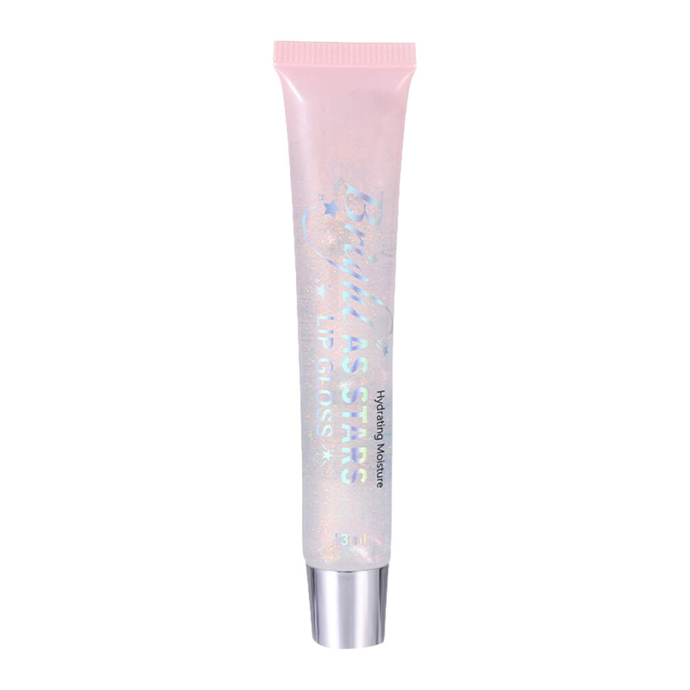 Glitter Lip Gloss with Color Changing Lip Oil AA, Moisturizing Sparkle for Lips and Body