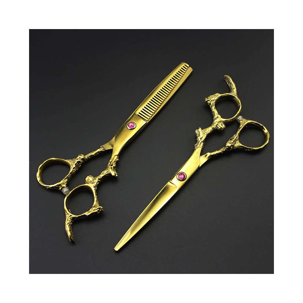 Hair cutting scissors, 6.0 inch professional hair scissors for cutting hairdresser hair, salon scissors, thinning scissors, hairdressing scissors set