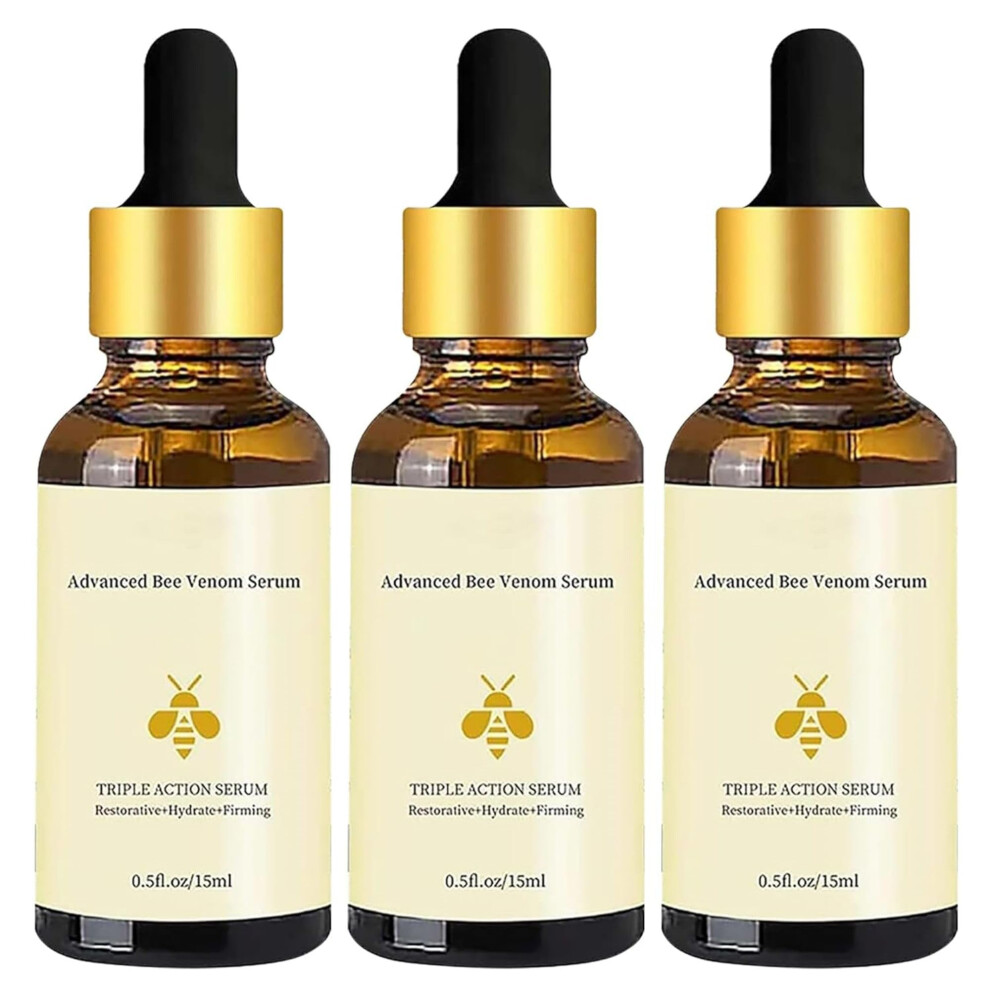 Advanced Bee Venom Anti Aging Serum 3PCS Boosts Skin Elasticity and Firms Face