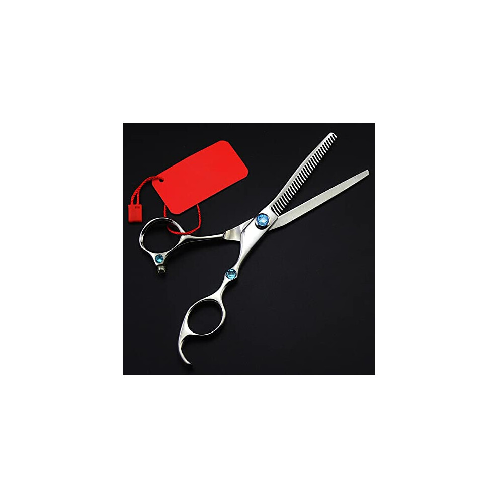Professional 6 Inch Hair Cutting Scissors Set 440c Steel Barber Shears with Thinning Scissors