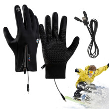 Heated Work Gloves Unisex USB Charging Adjustable Waterproof Rechargeable Battery